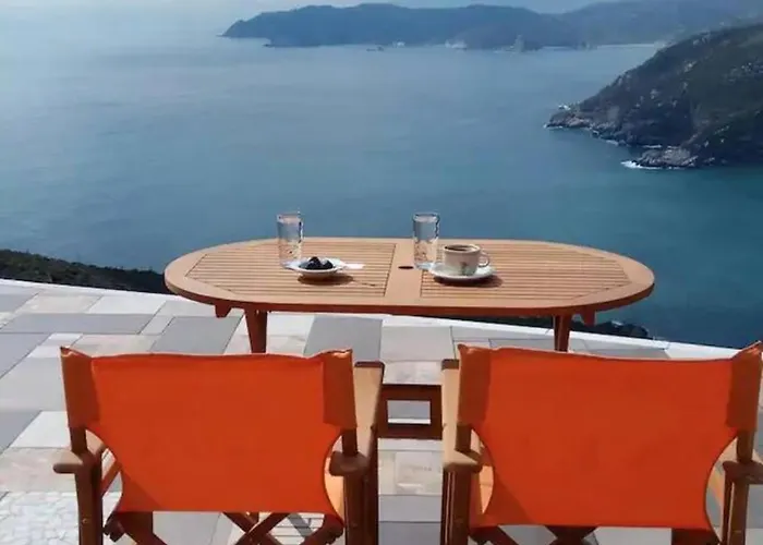 Aegean Blue Luxury Room With Pool Trikovilon photo