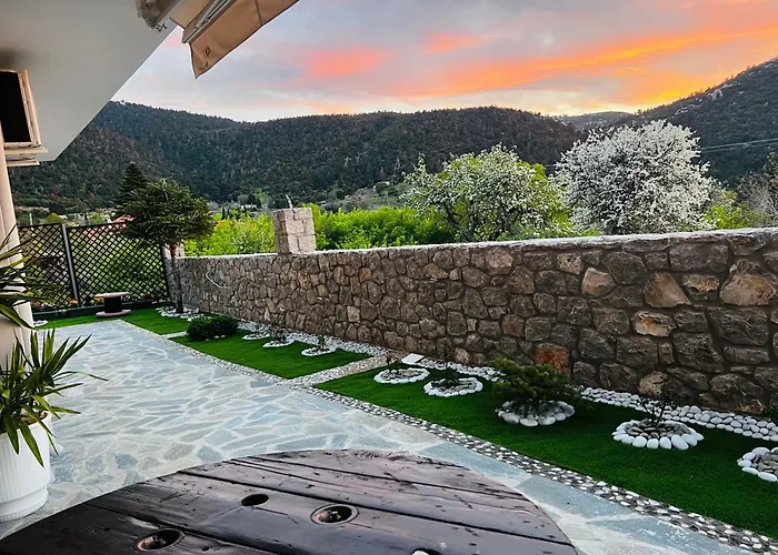 Quiet Mountain View Retreat Helicon, Kyriaki Διαμέρισμα φωτογραφία